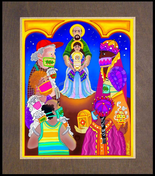 Beneath the Masks - Wood Plaque Premium by Br. Mickey McGrath, OSFS - Trinity Stores