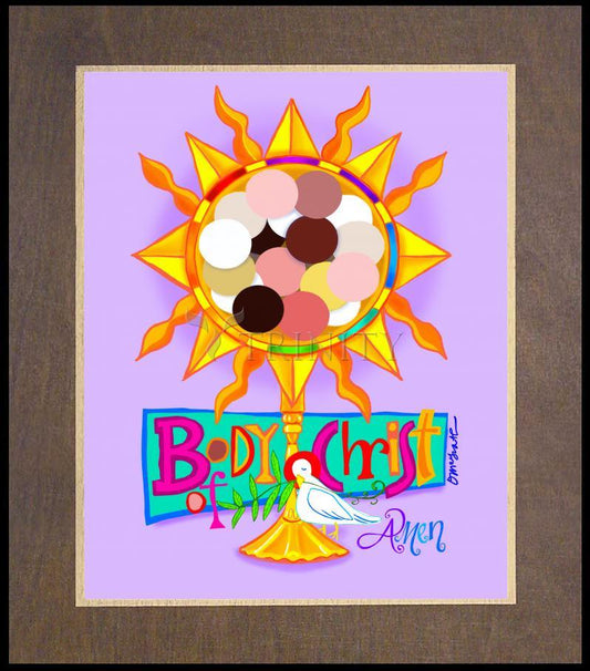 Body of Christ - Wood Plaque Premium by Br. Mickey McGrath, OSFS - Trinity Stores