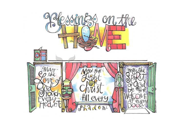 Blessings on the Home - Holy Card by Br. Mickey McGrath, OSFS - Trinity Stores