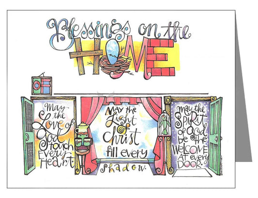 Blessings on the Home - Note Card Custom Text by Br. Mickey McGrath, OSFS - Trinity Stores