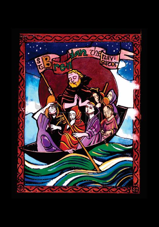 St. Brendan the Navigator - Holy Card by Br. Mickey McGrath, OSFS - Trinity Stores
