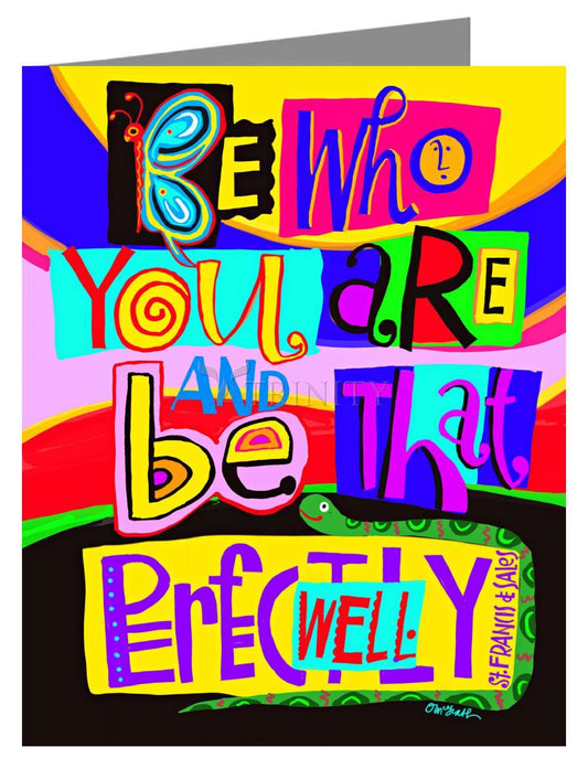 Be Who You Are - Note Card by Br. Mickey McGrath, OSFS - Trinity Stores