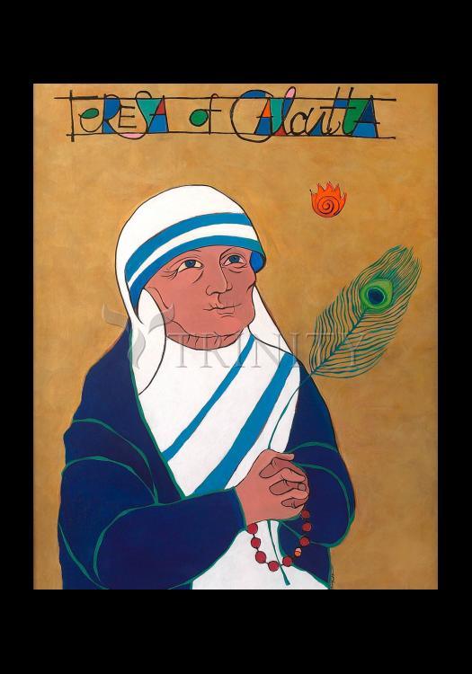 St. Teresa of Calcutta - Holy Card by Br. Mickey McGrath, OSFS - Trinity Stores