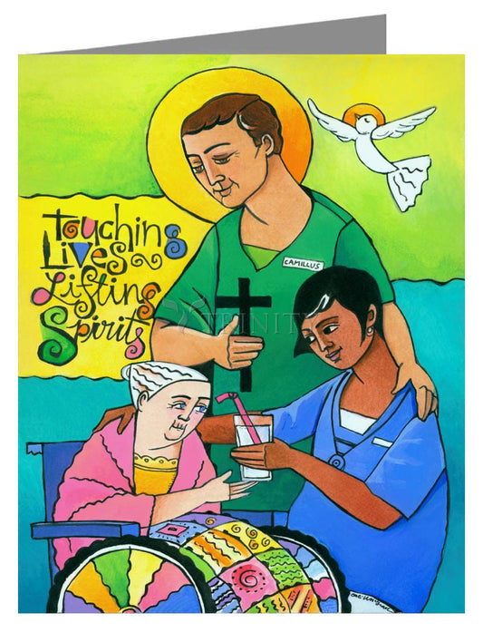St. Camillus - Note Card by Br. Mickey McGrath, OSFS - Trinity Stores