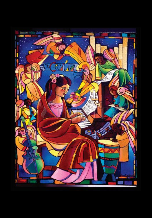 St. Cecilia - Holy Card by Br. Mickey McGrath, OSFS - Trinity Stores
