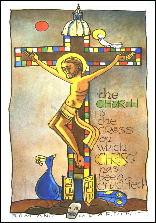 Church Cross - Wood Plaque by Br. Mickey McGrath, OSFS - Trinity Stores