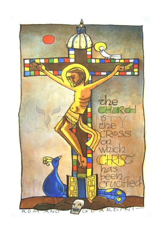 Church Cross - Holy Card by Br. Mickey McGrath, OSFS - Trinity Stores