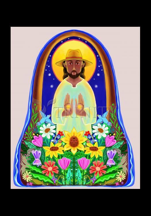 Christ the Gardener - Holy Card by Br. Mickey McGrath, OSFS - Trinity Stores