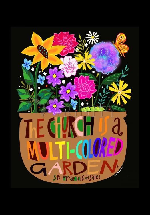Church is a Multi-Colored Garden - Holy Card by Br. Mickey McGrath, OSFS - Trinity Stores