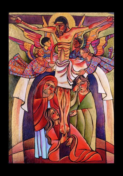 Crucifixion - Holy Card by Br. Mickey McGrath, OSFS - Trinity Stores