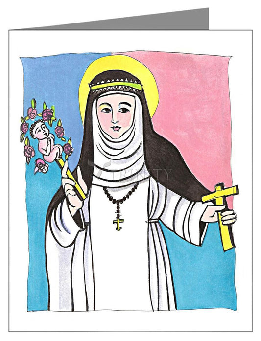 St. Catherine of Siena - Note Card Custom Text by Br. Mickey McGrath, OSFS - Trinity Stores