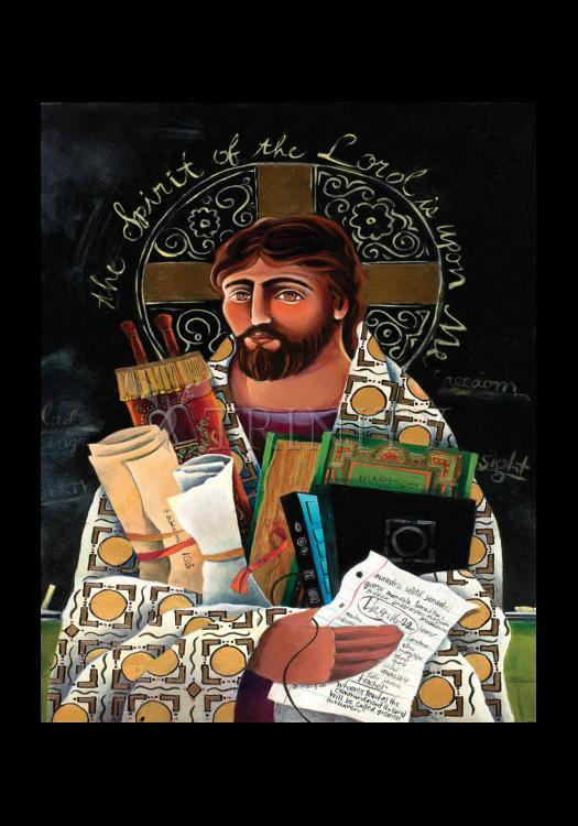 Christ the Teacher - Holy Card by Br. Mickey McGrath, OSFS - Trinity Stores