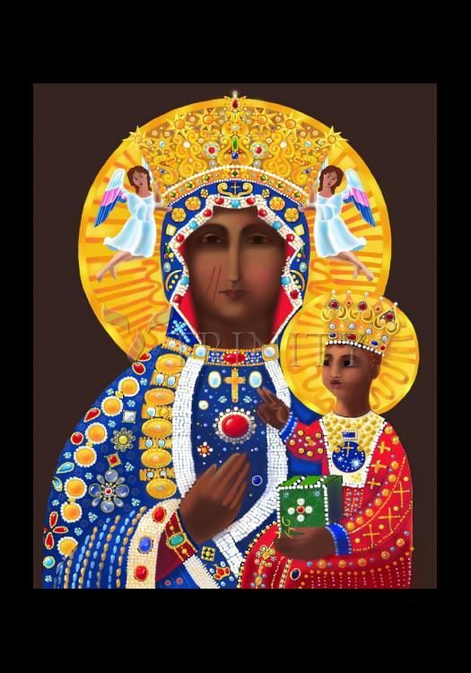 Our Lady of Czestochowa - Holy Card by Br. Mickey McGrath, OSFS - Trinity Stores