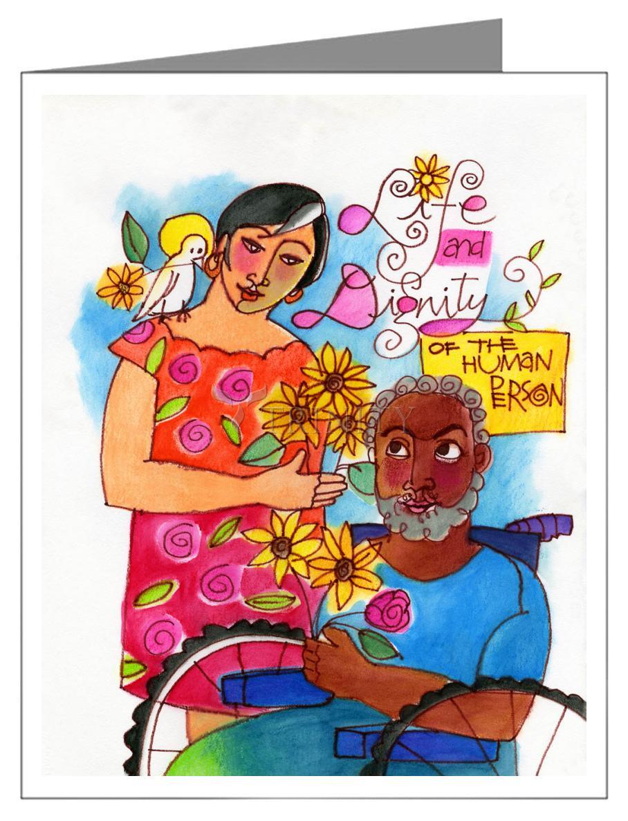 Life and Dignity of the Human Person - Note Card Custom Text by Br. Mickey McGrath, OSFS - Trinity Stores