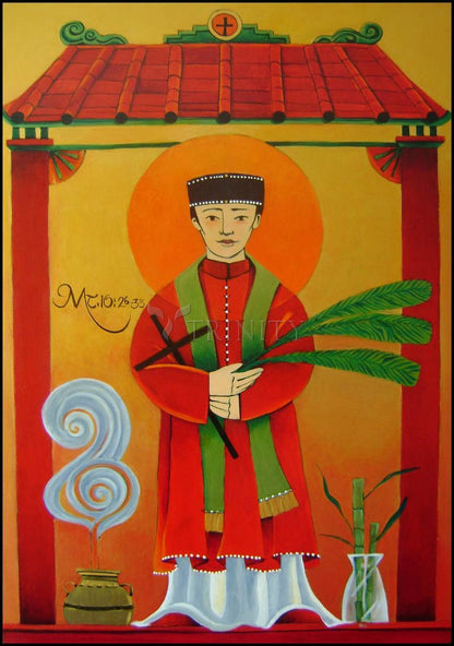 St. Andrew Dung-Lac - Wood Plaque by Br. Mickey McGrath, OSFS - Trinity Stores