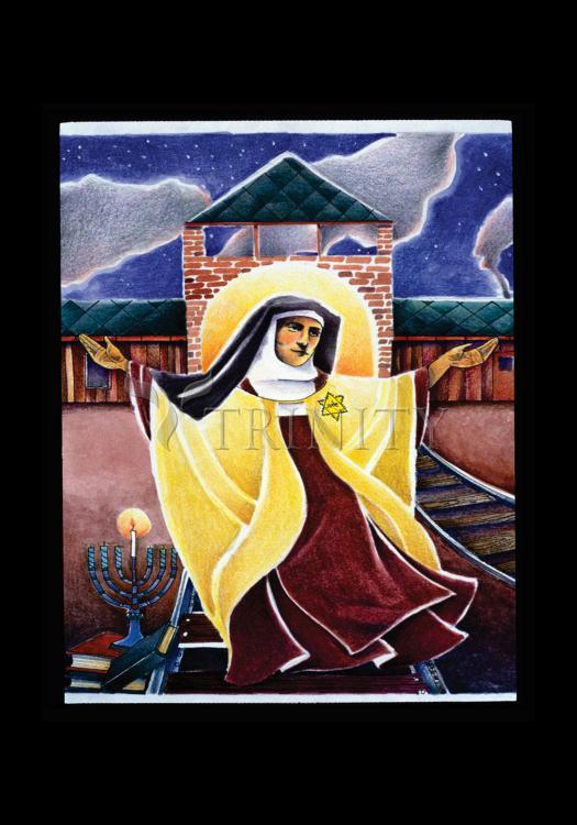 St. Edith Stein - Holy Card by Br. Mickey McGrath, OSFS - Trinity Stores