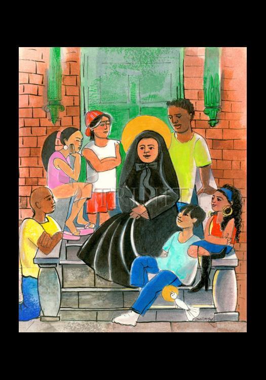 St. Frances Cabrini - Holy Card by Br. Mickey McGrath, OSFS - Trinity Stores