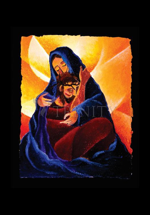 4th Station, Jesus Meets His Mother - Holy Card by Br. Mickey McGrath, OSFS - Trinity Stores