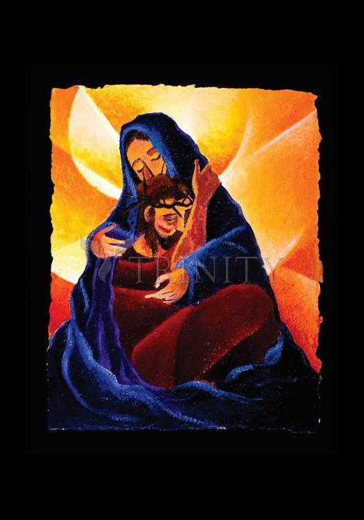 4th Station, Jesus Meets His Mother - Holy Card by Br. Mickey McGrath, OSFS - Trinity Stores