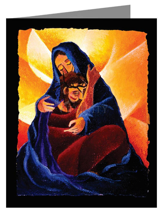 4th Station, Jesus Meets His Mother - Note Card by Br. Mickey McGrath, OSFS - Trinity Stores