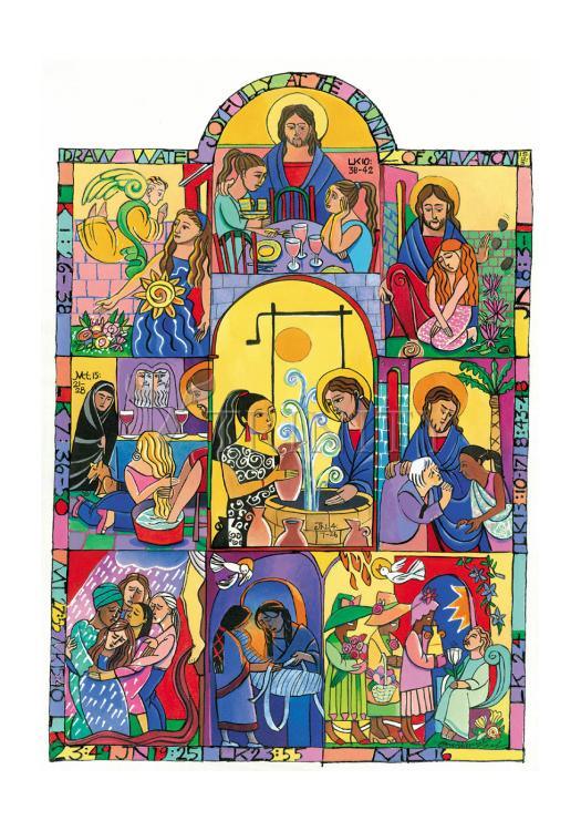 Fountain of Wisdom - Holy Card by Br. Mickey McGrath, OSFS - Trinity Stores