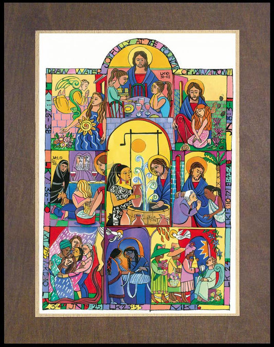 Fountain of Wisdom - Wood Plaque Premium by Br. Mickey McGrath, OSFS - Trinity Stores