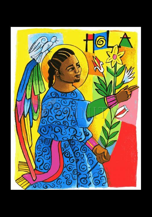 St. Gabriel Archangel - Holy Card by Br. Mickey McGrath, OSFS - Trinity Stores