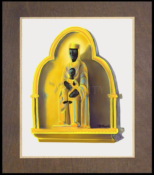 Our Lady of Good Death Clermont - Wood Plaque Premium by Br. Mickey McGrath, OSFS - Trinity Stores