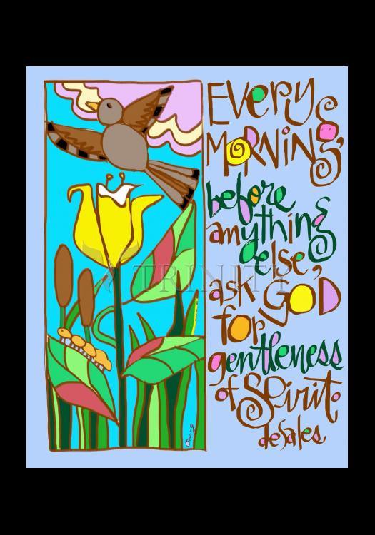 Gentleness of Spirit - Holy Card by Br. Mickey McGrath, OSFS - Trinity Stores