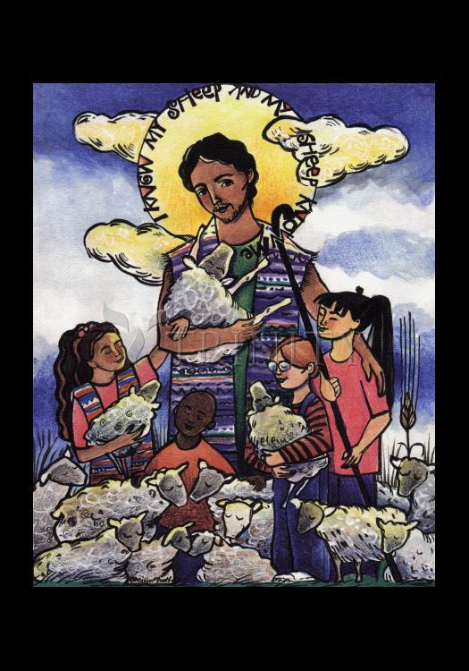 Good Shepherd - Holy Card by Br. Mickey McGrath, OSFS - Trinity Stores