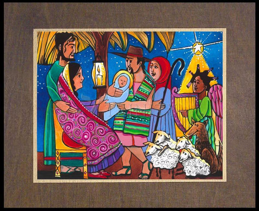 Gift of Christmas - Wood Plaque Premium by Br. Mickey McGrath, OSFS - Trinity Stores