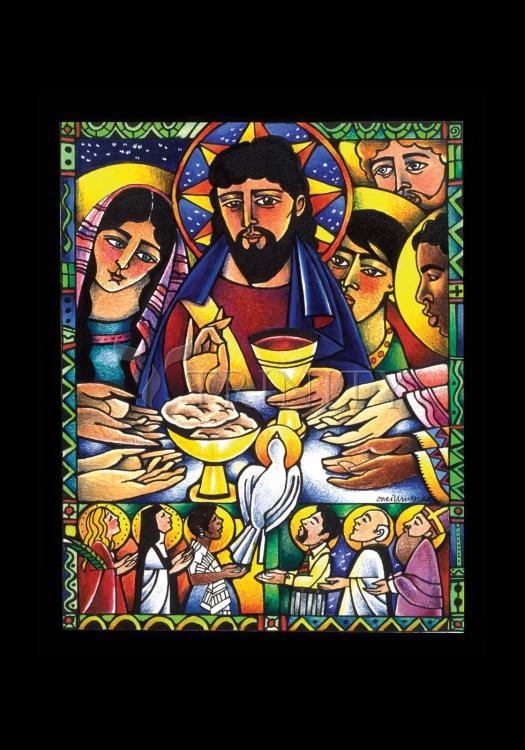 Gospel Feast - Holy Card by Br. Mickey McGrath, OSFS - Trinity Stores