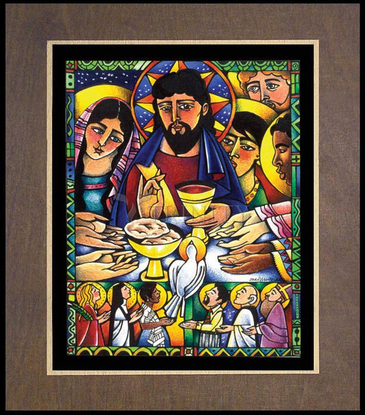 Gospel Feast - Wood Plaque Premium by Br. Mickey McGrath, OSFS - Trinity Stores
