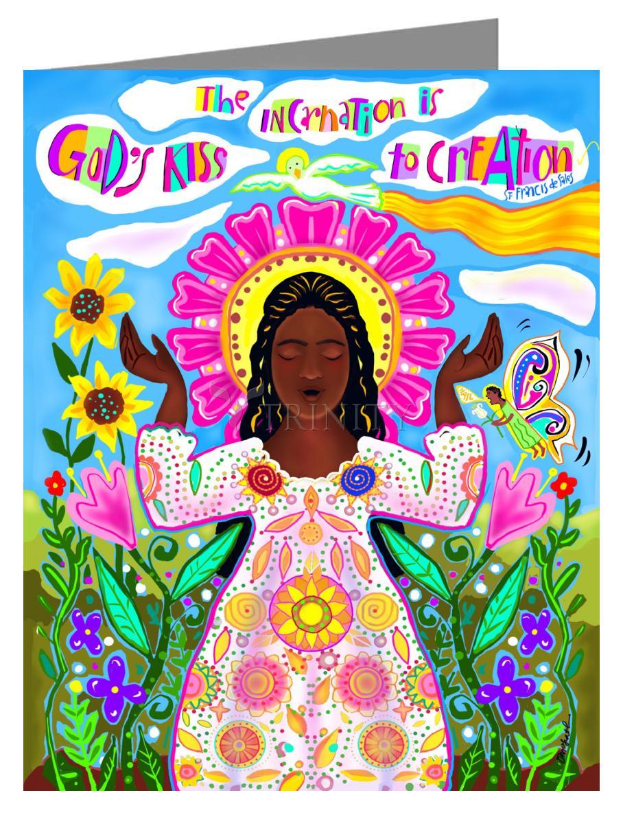 God's Kiss - Note Card Custom Text by Br. Mickey McGrath, OSFS - Trinity Stores