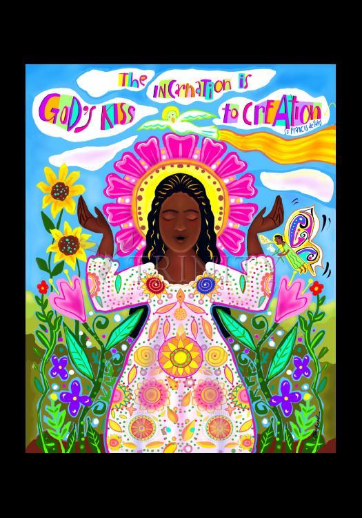 God's Kiss - Holy Card by Br. Mickey McGrath, OSFS - Trinity Stores