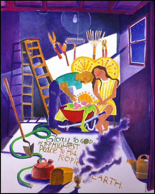 Glory to God - Wood Plaque by Br. Mickey McGrath, OSFS - Trinity Stores