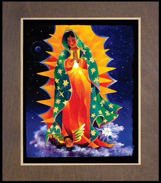 Our Lady of Guadalupe - Wood Plaque Premium by Br. Mickey McGrath, OSFS - Trinity Stores