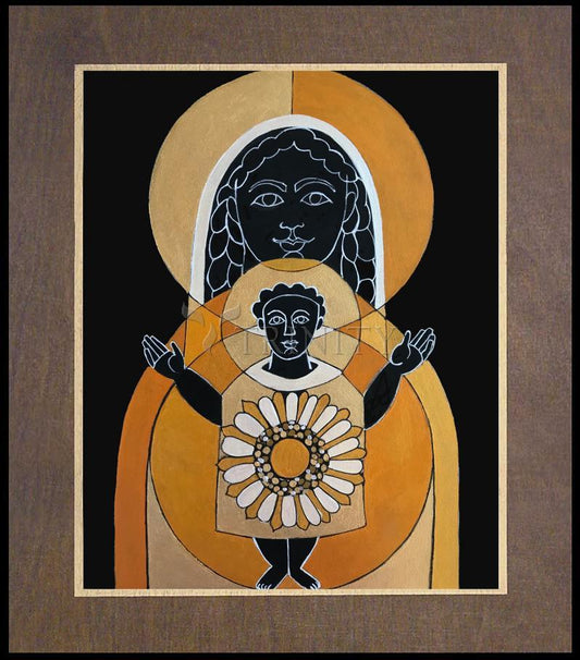 Mary, Gate of Heaven - Wood Plaque Premium by Br. Mickey McGrath, OSFS - Trinity Stores