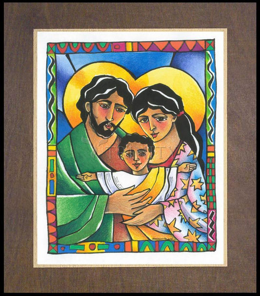 Holy Family - Wood Plaque Premium by Br. Mickey McGrath, OSFS - Trinity Stores