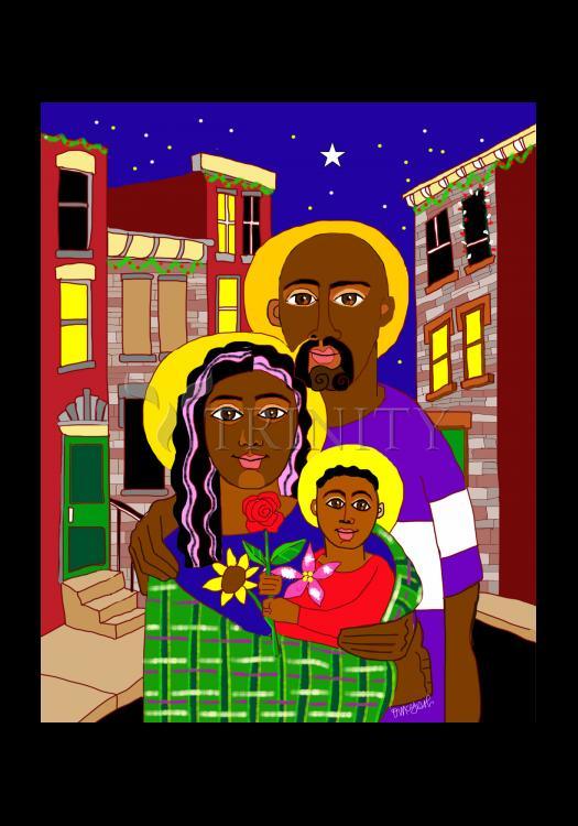 Holy Family in Baltimore - Holy Card by Br. Mickey McGrath, OSFS - Trinity Stores