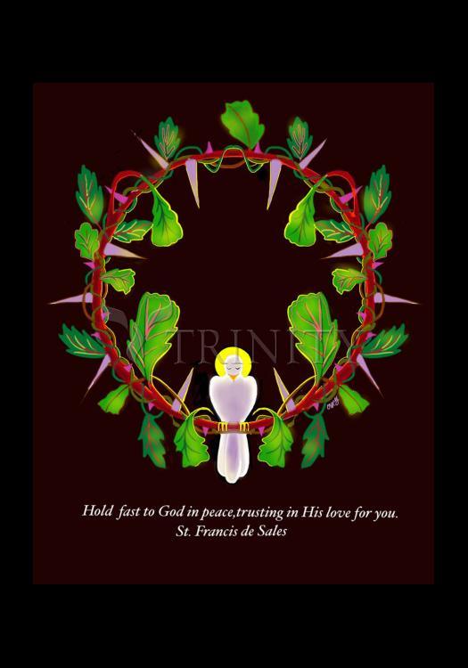 Hold Fast to God - Holy Card by Br. Mickey McGrath, OSFS - Trinity Stores
