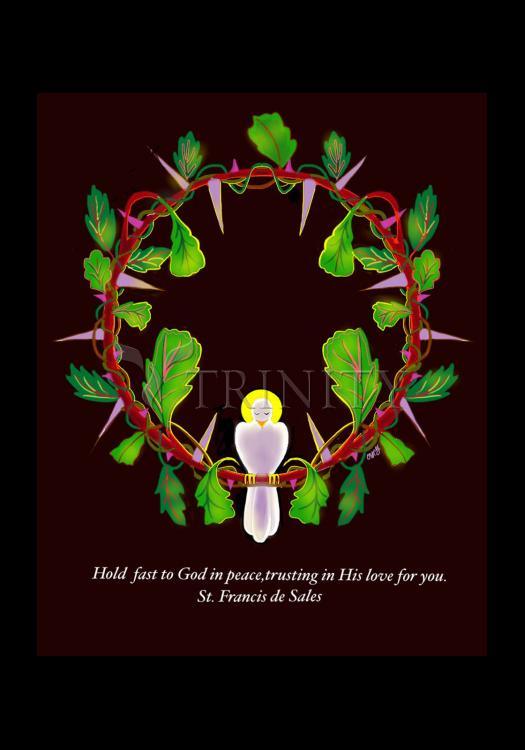 Hold Fast to God - Holy Card by Br. Mickey McGrath, OSFS - Trinity Stores