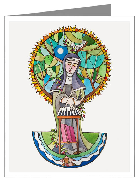 St. Hildegard of Bingen - Note Card by Br. Mickey McGrath, OSFS - Trinity Stores