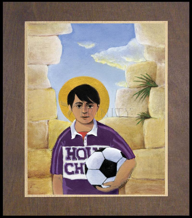 Holy Child - Wood Plaque Premium by Br. Mickey McGrath, OSFS - Trinity Stores