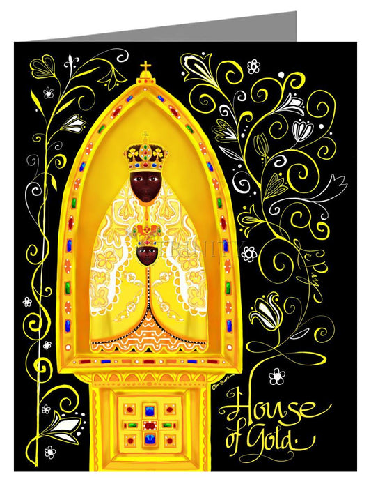 Mary, House of Gold - Note Card Custom Text by Br. Mickey McGrath, OSFS - Trinity Stores