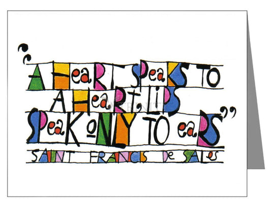 Heart Speaks To Heart - Note Card by Br. Mickey McGrath, OSFS - Trinity Stores