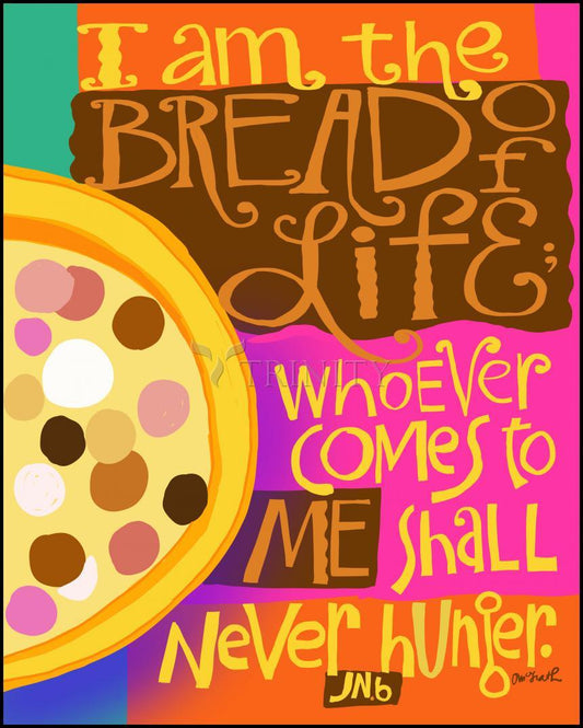 I Am The Bread Of Life - Wood Plaque by Br. Mickey McGrath, OSFS - Trinity Stores