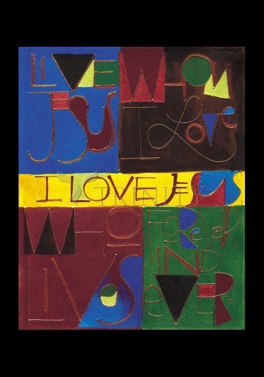 I Love Jesus - Holy Card by Br. Mickey McGrath, OSFS - Trinity Stores