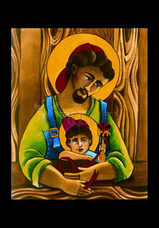 St. Joseph and Son - Holy Card by Br. Mickey McGrath, OSFS - Trinity Stores