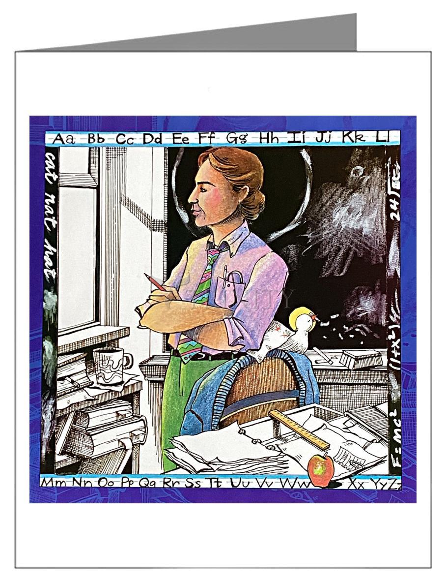 St. John Baptist de La Salle - Note Card by Br. Mickey McGrath, OSFS - Trinity Stores